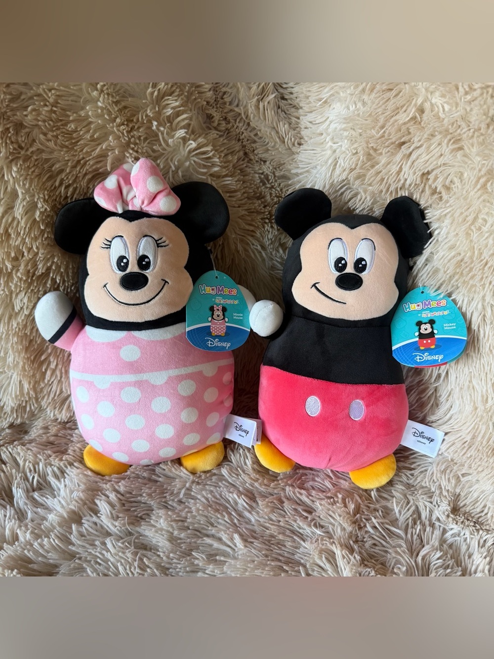Disney Minnie & Mickey Plush Toy Set - Pink & Red